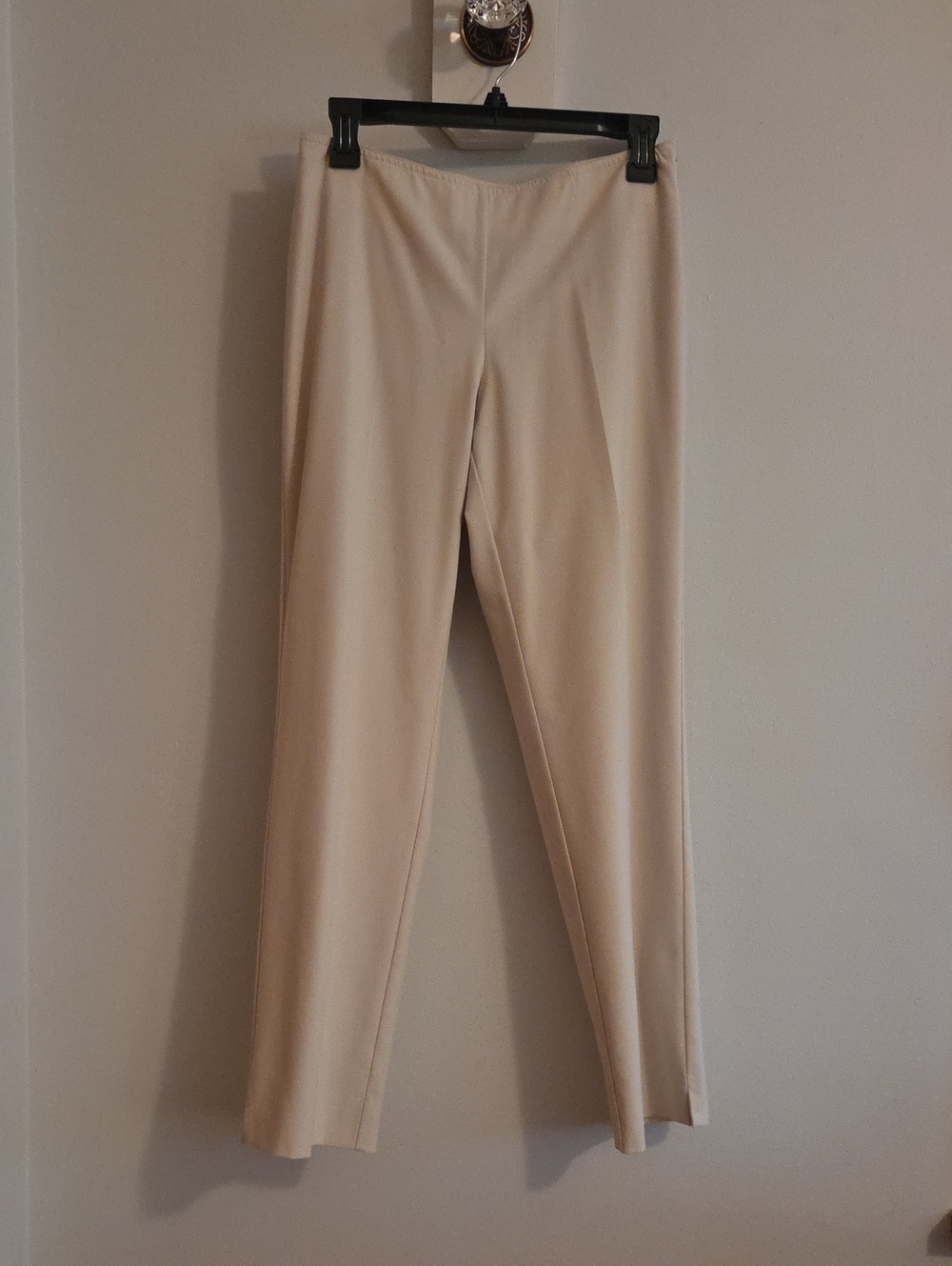 The Limited Cream Slim Ponte Pull-On Pants